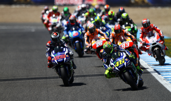 moto durante una gara